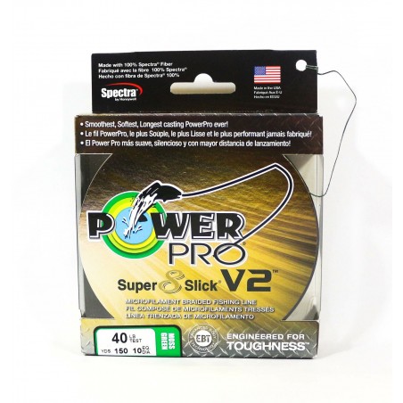 Tresse Power Pro Super Slick 8 V2 Moss Green Tresse Power Pro Super Slick 8 V2 Moss Green