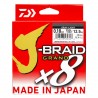 Tresse J-Braid Grand 8 Brins DAIWA - Gray Light 270m