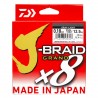 Tresse J-Braid Grand 8 Brins DAIWA - Chartreuse 135m