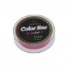Fils Nylon Eaux Vives Bi Color Line PEZON&MICHEL Rose/Blanc 100M